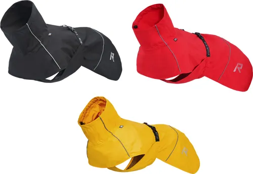 Rukka Pets HAYTON ECO Regenmantel für Hunde Schwarz 30 - Regenjacke für Hunde, wasserabweisend und atmungsaktiv, mit verstellbarem Kragen und Schnallenverschluss für optimalen Komfort.