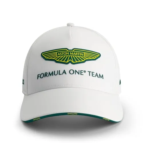 Aston Martin F1 2025 Teamkappe Weiß - Einheitsgröße