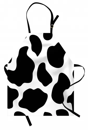 Kuh-Druck Kochschürze Weiß Kuhfell Barn
