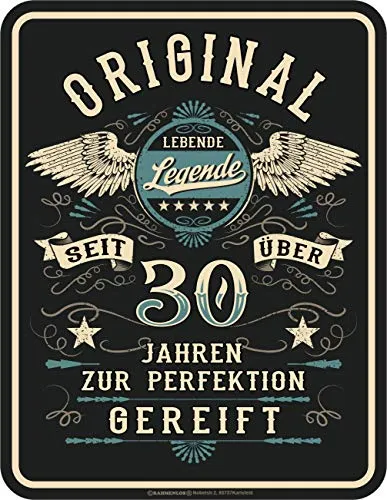 Deko Blechschild als Geschenk zum 30. Geburtstag
