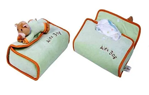 Windeltasche mit Bärchen 16 x 30x 11 cm in grün von Alex Bog