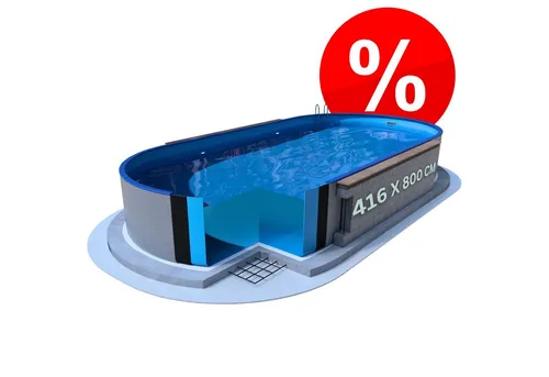 Produktbild Poolomio Ovalpool Ibiza 416 x 800 cm