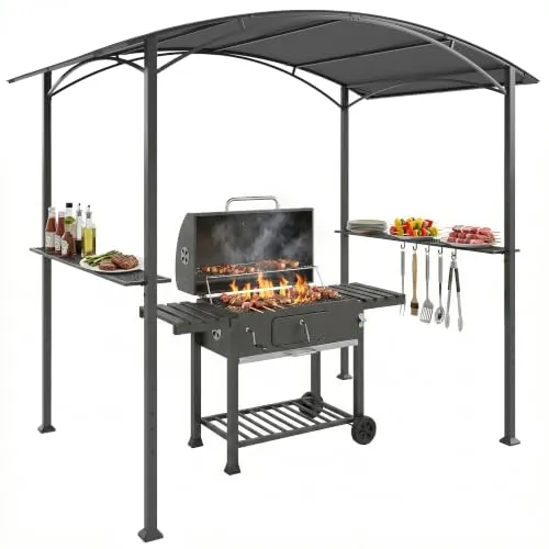 Grillpavillon 2,4 x 1,5 m – Flammhemmend & Wetterresistent