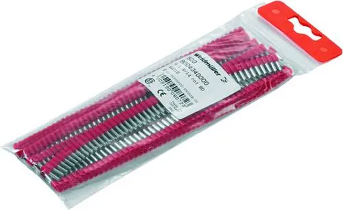 Weidmüller 9004340000 Aderendhülse 1.5mm² Teilisoliert Rot 500St.