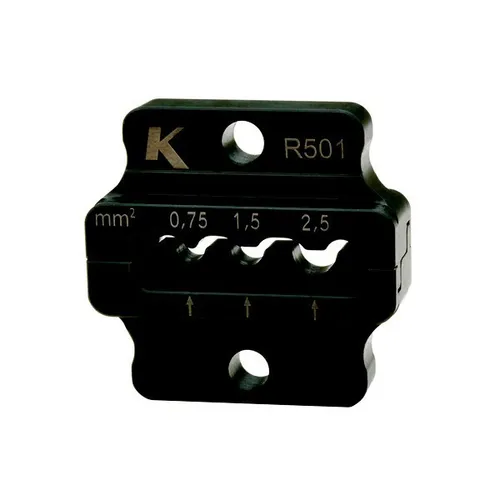 Klauke R502 Presseinsatz für Rohrkabelschuhe - Sonstige Elektroinstallationsartikel, ideal für Rohrkabelschuhe und Verbinder von 4 bis 10 mm2 - zuverlässige Verbindungstechnik.