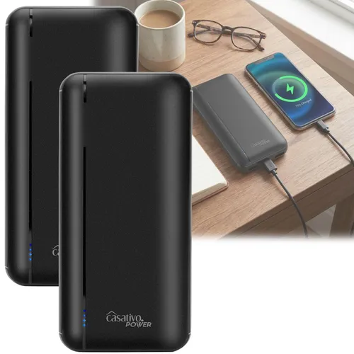 2er-Set Powerbank 20.000 mAh mit 3 USB Ports und Quick Charge 3.0