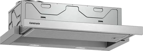 Constructa CD30677 Flachschirmhaube, 60 cm, Silbermetallic