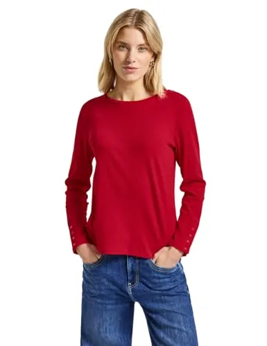 STREET ONE Langarmshirt mit Stretch aus Baumwolle von Street One