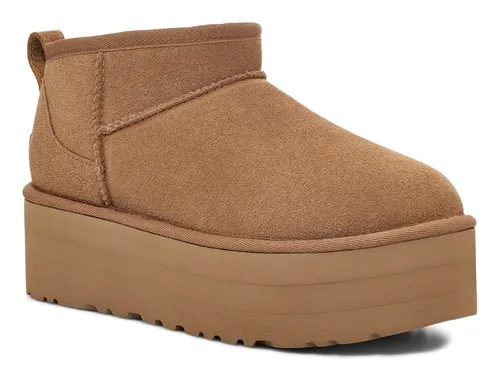UGG W Classic Ultra Mini Platform Boot Black - Stilvolle Plateau-Stiefel für Damen - Wanderschuhe mit hochmodernen Plateau-Design, aus hochwertigem Leder und ideal für trendbewusste Frauen, die Komfort und Stil suchen.