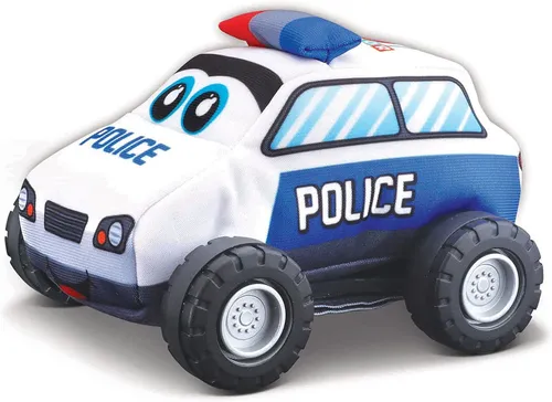BB Junior Spielzeugauto Polizeiauto 115 cm Blau weiß aufziehbar Modell 16-89053