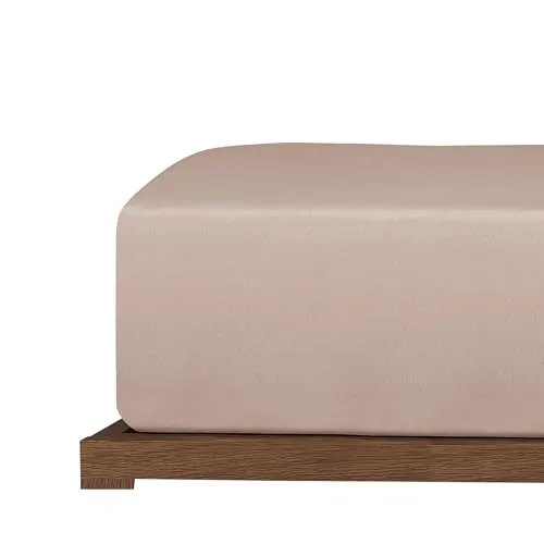 Uncover by Schiesser Spannbettlaken New Jersey - Edeljersey - 150 x 200 cm - Taupe