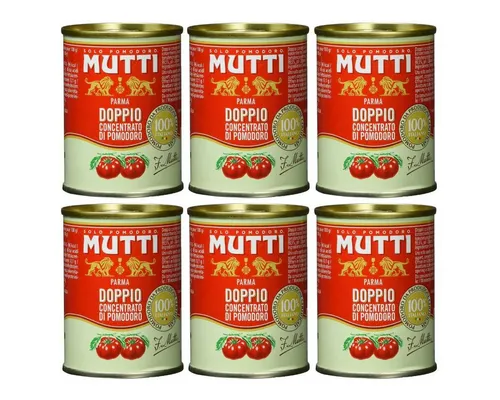 MUTTI Gemüsekonserve, Mutti das zweifachkonzentrierte Tomatenkonzentrat 140g 6er Pack
