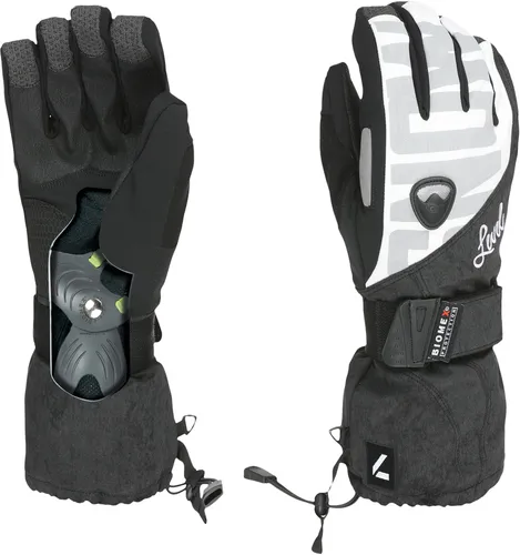 Level Butterfly W Handschuhe anthrazit-weiß (69) 6,5 - Die Level Butterfly W Handschuhe bieten optimalen Schutz und Komfort für sportliche Frauen beim Snowboarden und Skifahren. Mit innovativem Biomex Protection System und abriebfestem Kevlar für langlebige Nutzung.