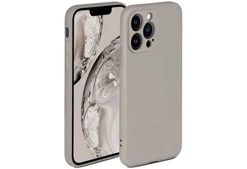ONEFLOW Handyhülle für iPhone 13 Pro Hülle Silikon Soft Case Taupe Grau 6,1 Zoll, Silikonhülle Cover Dünn Handytasche TPU Schutzhülle mit Kameraschutz