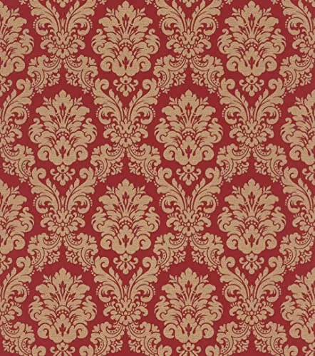 Rasch Tapeten Vliestapete Classic-Chic Rot in rot von Rasch