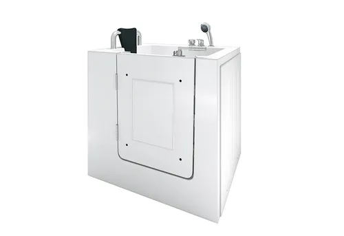 AcquaVapore Badewanne Senioren Sitzwanne S02-A-L mit Tür 78x100 cm - Praktische Badewanne für Senioren mit Tür, ebenerdig montierbar und aus hochwertigem Acryl. Ideal für sicheren und komfortablen Einstieg.