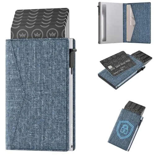 ProWallet Kartenetui Slim – Elegantes RFID-geschütztes Portemonnaie für 8 Karten