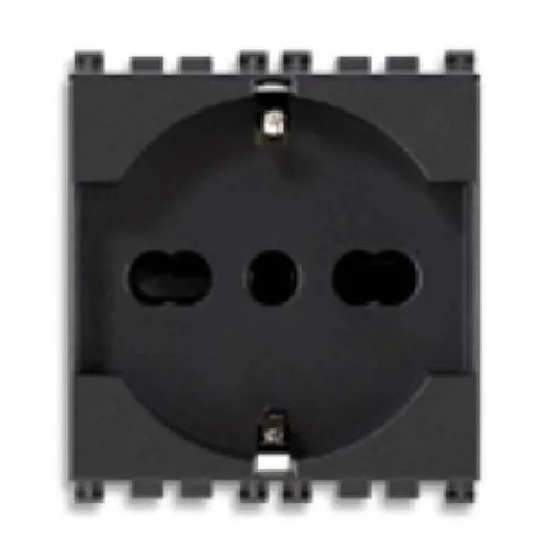 Produktbild PRESA 2P+E 16A UNIVERSAL GRAU 19210