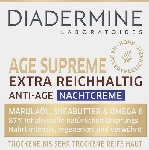 Diadermine Age Supreme Extra-Reichhaltig Nachtcreme, 50 ml