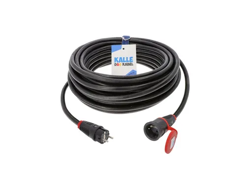 KALLE DAS KABEL Verlängerungskabel KALLE Classic 1,5 mm² 20 m Verlängerungskabel, Schuko 230V (2000 cm)