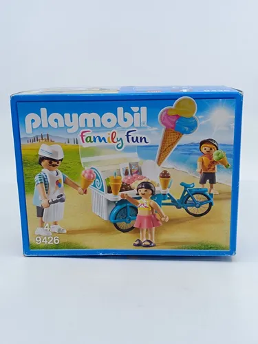 Produktbild PLAYMOBIL Family Spaß Kaufmann Eis Und Scooter 9426