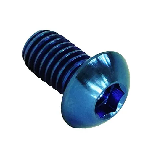 F26 Titan M6 Linsenkopfschraube iso 7380 (Blau, 10mm) in blau von F26