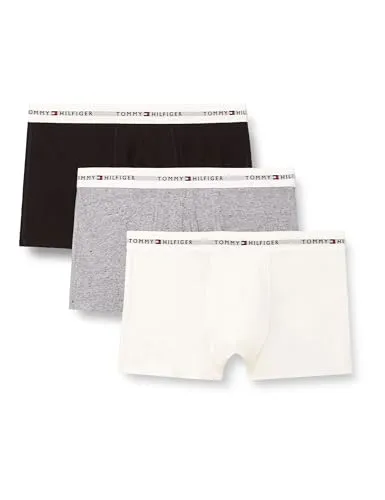 Tommy Hilfiger Underwear Trunk TRUNK 3 PACK in Schwarz XL (54) - Hochwertige Unterwäsche im 3er-Pack, körpernahe Passform mit elastischem Bund für optimalen Tragekomfort. Ideal für den täglichen Gebrauch und vielseitig kombinierbar.