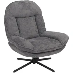 Relaxsessel MCW-P32 - Drehbarer Fernsehsessel mit Nosagfederung - Eleganter Relaxsessel mit weichem Chenille-Bezug (370 g/m²) für optimalen Sitzkomfort. Drehbar und mit Wippfunktion - ideal zum Entspannen. Stabiler 4-Stern-Fuß und pflegeleichte Oberfläche.