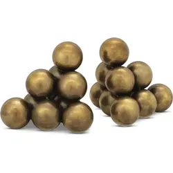 Casa Padrino Luxus Buchstützen Set aus Edelstahl in weiß von Casa Padrino