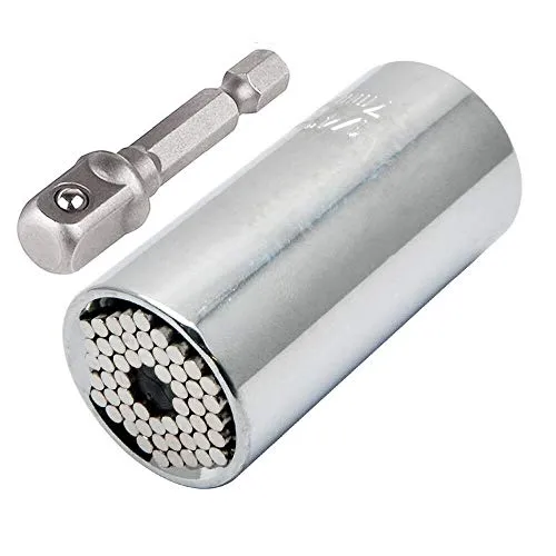 BE-TOOL Steckschlüssel-Universal-Steckschlüssel-Set, Bohrmaschinen-Adapter, selbstjustierende Kombination für Automobilindustrie (5-14 mm)