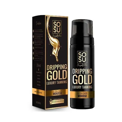 Self-Tanning Foam Ultra Dark Dripping Gold 150ml - Körper-Selbstbräuner für ein intensives, gleichmäßiges Bräunungsergebnis. Die luxuriöse Mousse-Formulierung sorgt für ein einfaches Auftragen und ein strahlendes Finish.