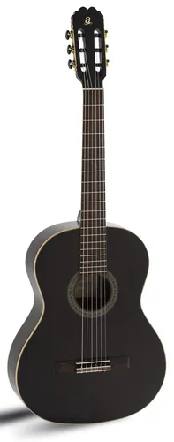 Admira Luna Konzertgitarre schwarz-matt 4/4 Größe - Klassische Gitarre für Anfänger, mit hochwertigem Korpus aus Sapeli und Douglasie, ideal für den Einstieg in die Welt der Musik.