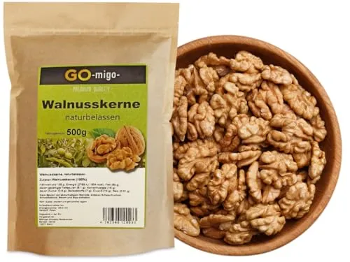0,5kg Walnüsse geschält Walnußkerne Walnuss naturbelassen Top & Frisch