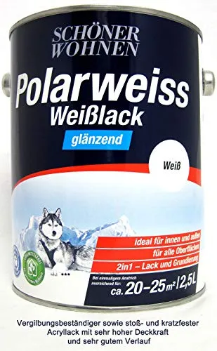 SCHÖNER WOHNEN FARBE DurAcryl Professional Weißlack 2,5 l