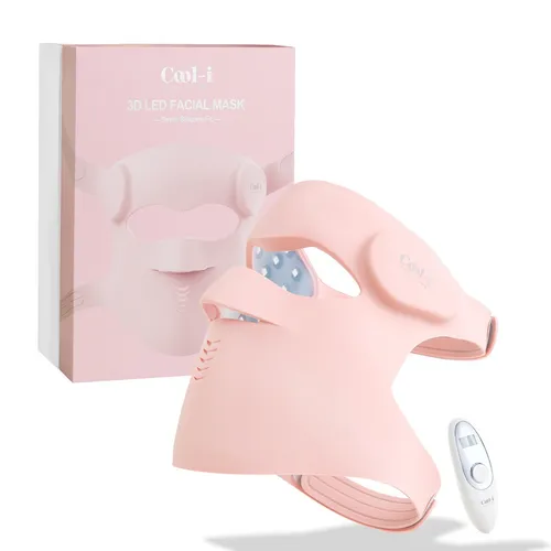 3D LED Gesichtsmaske – 9 Farben, kabellos und mit Fernbedienung