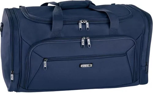 DundN Reisetasche 7712 Travel Line - Reisetasche aus strapazierfähigem Polyester mit 51 Litern Volumen, ideal für Reisen. Ausgestattet mit einem geräumigen Hauptfach, mehreren Taschen und einem abnehmbaren Schultergurt.