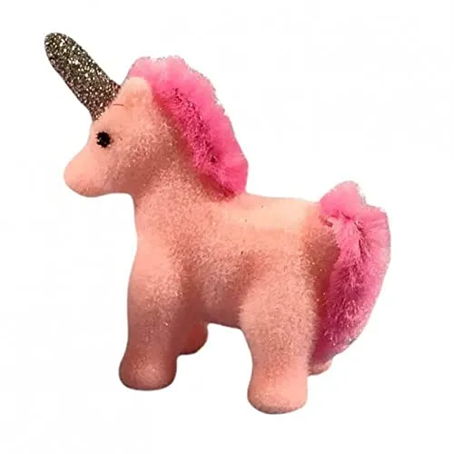 Puppenhaus Rosa Flock Einhorn Teddy Miniatur Spielzeug Shop Kinderzimmer Zubehör 1:12