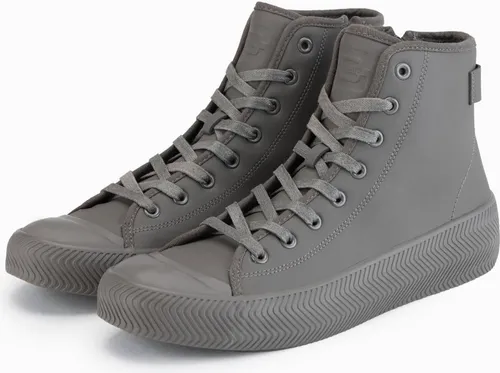 Ombre Clothing Herren-Stiefeletten Sakeasi Dunkelbeige 41 - Moderne Herren-Ankle-Boots in Dunkelbeige mit hohem Schaft für optimalen Halt. Praktischer Reißverschluss und Gummisohle mit Zickzackprofil bieten Stil und Komfort für den urbanen Alltag.