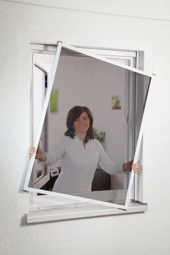 Produktbild Culex Fliegengitter Alu Master Slim, Pollenschutz für Fenster, 100x120cm