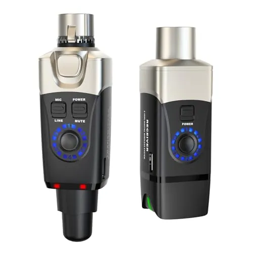 Xvive XV-U3 Kabelloses Mikrofon-System - Mikrofon für Live-Performance und Studioaufnahme, kabellos mit dynamischem Transducer für erstklassigen Klang.