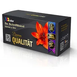 Print-Klex 5x Schriftband kompatibel kompatibel mit Bother P-Touch TZ231 TZE-231 P-Touch 1000 P-Touch 1000 BTS P-Touch 1000 F P-Touch 1005 BTS 5x S...