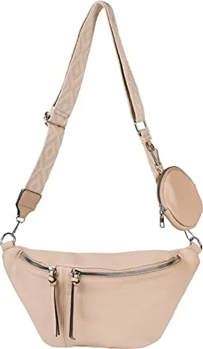 styleBREAKER Damen Halbmond Crossbody Schultertaschen Set 3-Teilig - Modisches 3-teiliges Set mit abnehmbarem Schultergurt und kleiner Börse, ideal für vielseitige Looks und praktisch für jeden Tag.