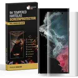 1x 9H Panzerglas für Samsung Galaxy S22 Ultra FULL CURVED Displayschutz Panzerfolie Schutzfolie Schutzglas DisplayglasHartglas echtes Tempered Sicherheitsglas Glasfolie