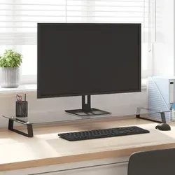 vidaXL Monitorständer mit Stauraum - Ständer für Computermonitore, ergonomisch für eine gesunde Haltung und mit zusätzlichem Stauraum für Ordnung auf deinem Schreibtisch.