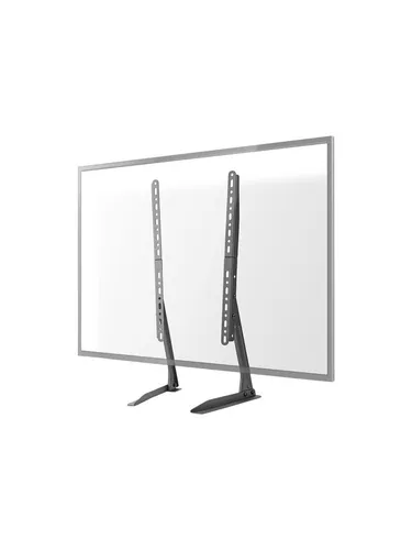Stand für Flachbildschirm bis 70 Zoll - Schwarz - Stabiler Stahlstand für Flachbildschirme von 33-178 cm (13'-70') mit einer Tragkraft von bis zu 50 kg, ideal für Schreibtische.