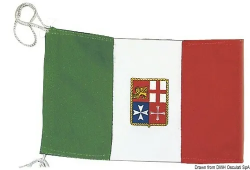 Flagge Italien Handelsmarine 40 X 60 Cm Cod 35.453.03 in grün von Osculati