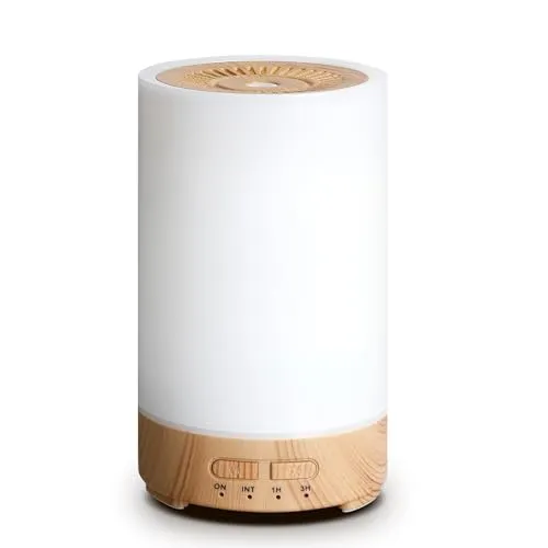 Romon Diffuser, 150ML Aroma Diffuser, Ultraschall Ätherische Öle Diffusor Elektrisch mit 7 Farben LED Luftbefeuchter für Wohnung Büro Haus Yoga