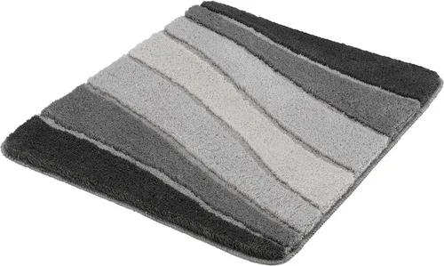 Kleine Wolke Badteppich OCEAN Schiefer 55 x 65 cm in grau von Kleine Wolke