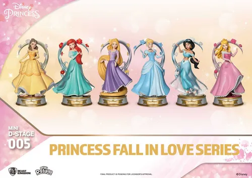 Disney Mini Diorama Bühnenstatuen Prinzessin Fall In Love