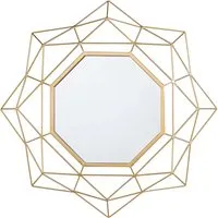 Produktbild Beliani Dekospiegel HILLION Gold 60x60 cm